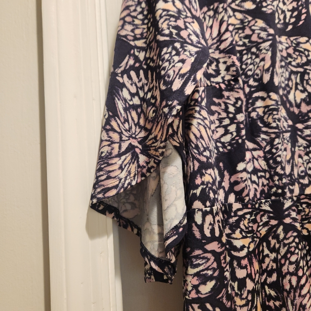 Cato Butterfly Print Babydoll Size 22 Plus Flowy Boho Fairycore Cottagecore - Picture 9 of 10